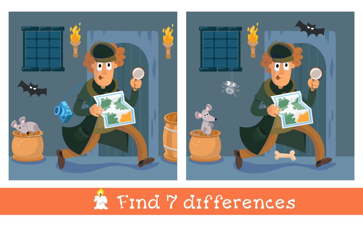 İki Resim Arasındaki 7 Farkı Bul