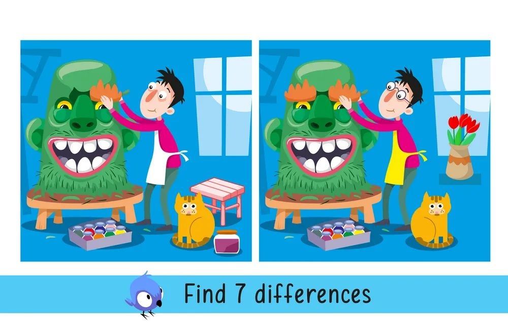 İki Resim Arasındaki 7 Farkı Bul