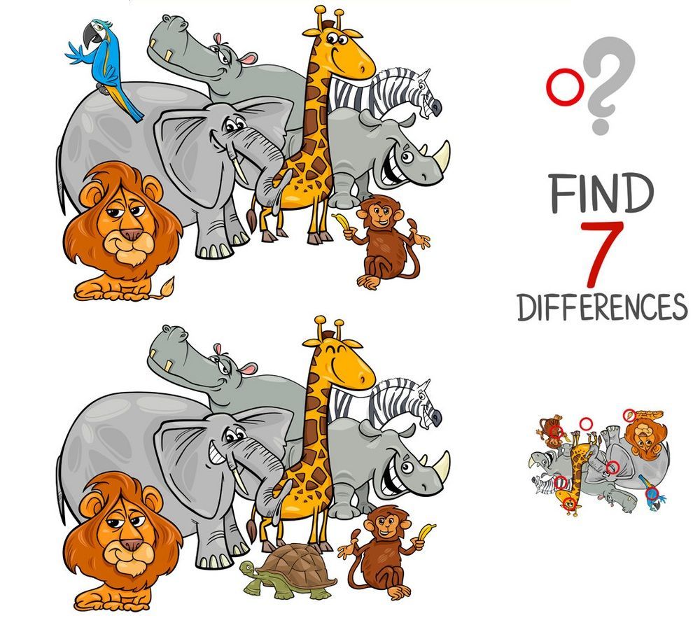 İki Resim Arasındaki 7 Farkı Bul