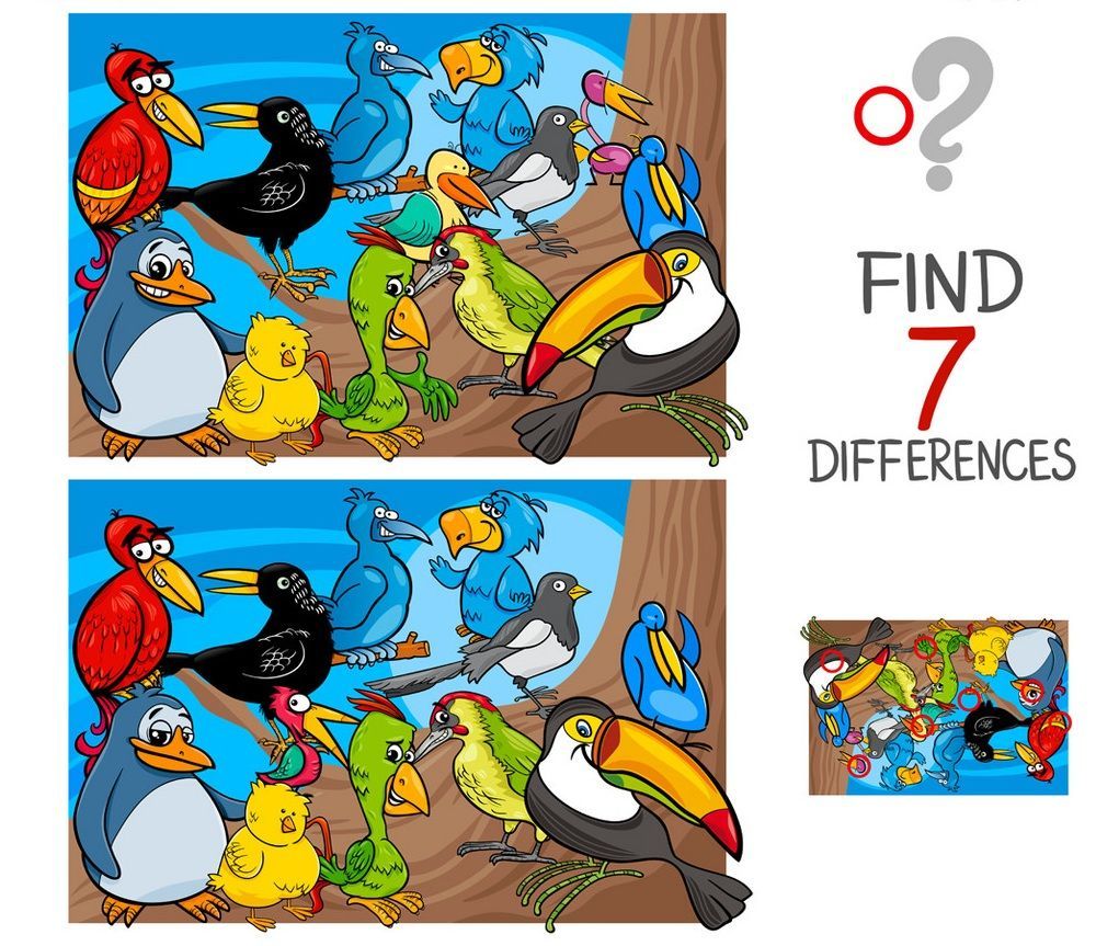 İki Resim Arasındaki 7 Farkı Bul