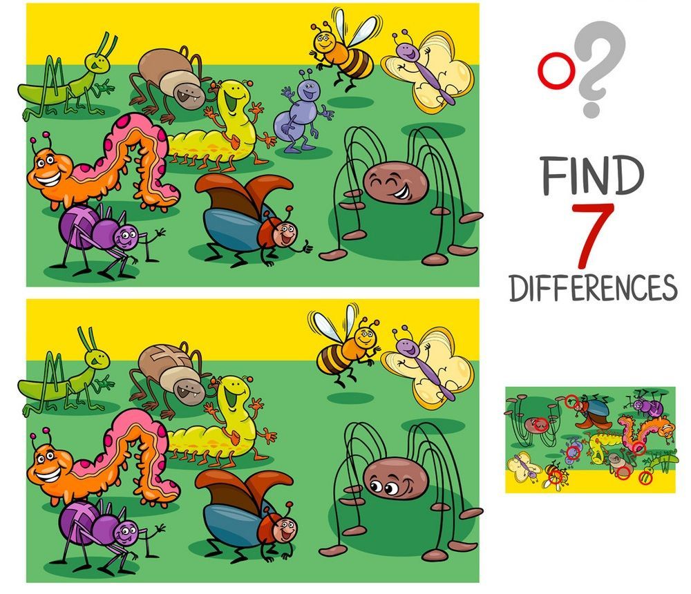 İki Resim Arasındaki 7 Farkı Bul