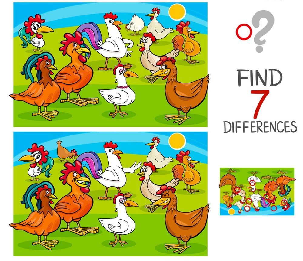 İki Resim Arasındaki 7 Farkı Bul