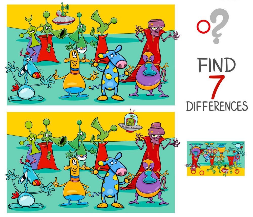 İki Resim Arasındaki 7 Farkı Bul