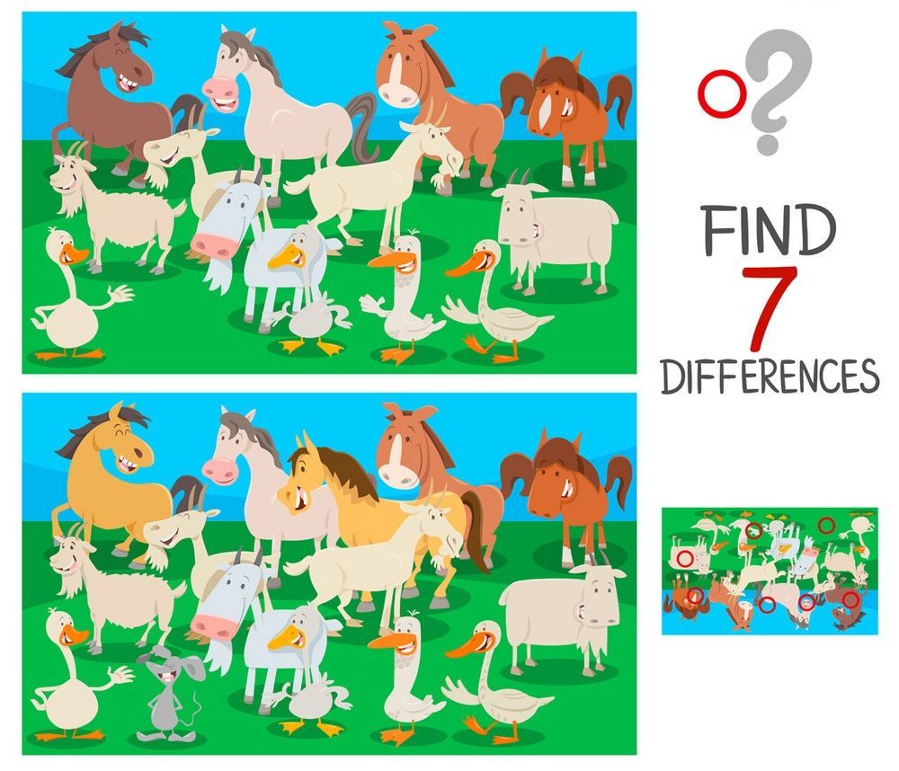 İki Resim Arasındaki 7 Farkı Bul