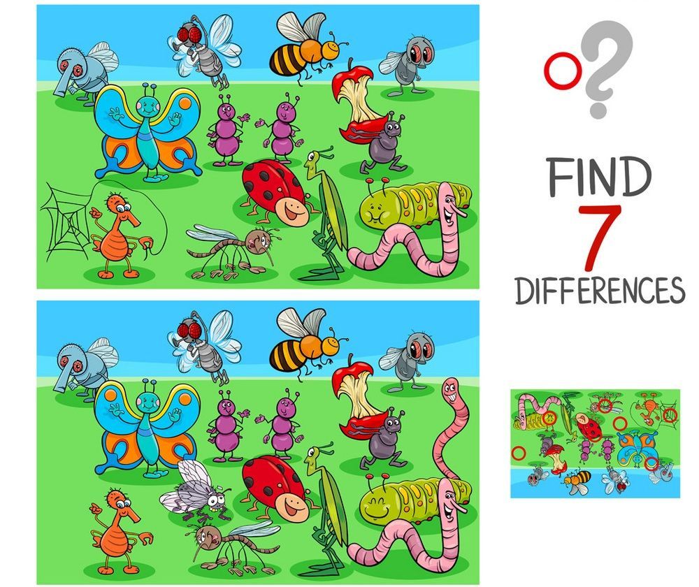 İki Resim Arasındaki 7 Farkı Bul