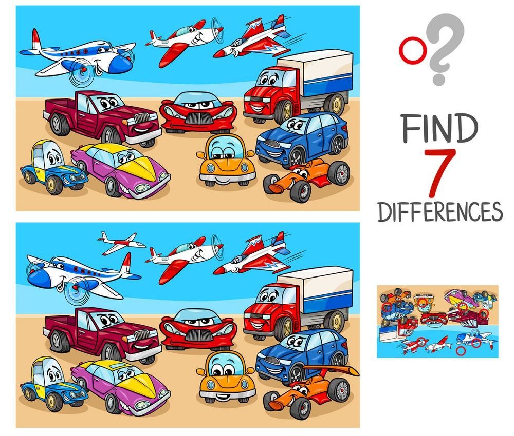 İki Resim Arasındaki 7 Farkı Bul