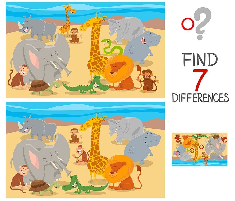 İki Resim Arasındaki 7 Farkı Bul