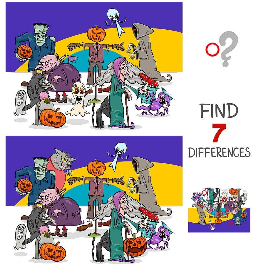 İki Resim Arasındaki 7 Farkı Bul