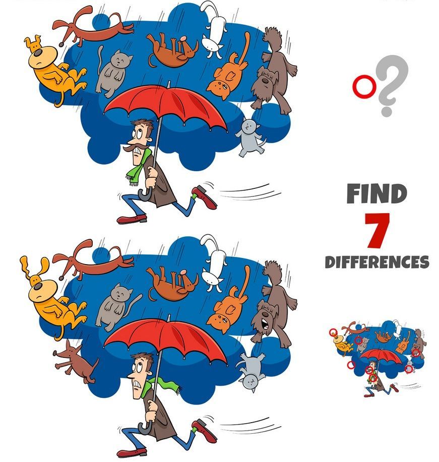 İki Resim Arasındaki 7 Farkı Bul