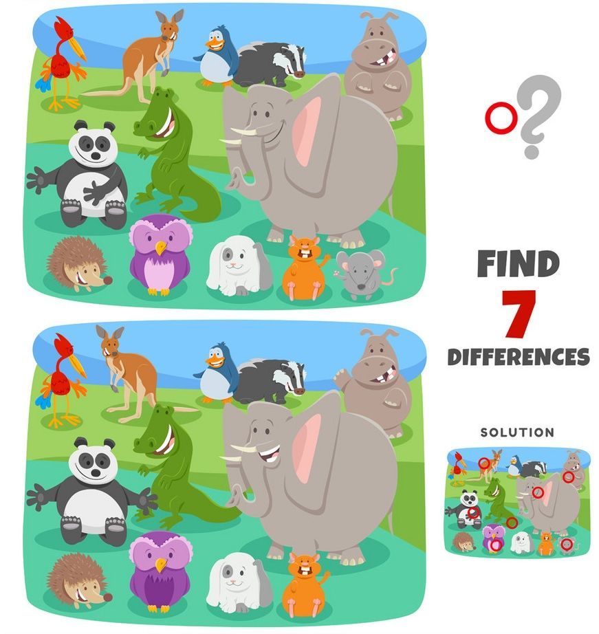 İki Resim Arasındaki 7 Farkı Bul