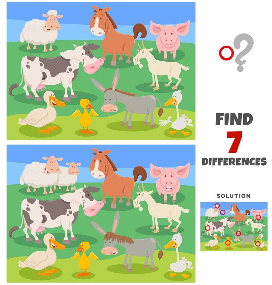 İki Resim Arasındaki 7 Farkı Bul