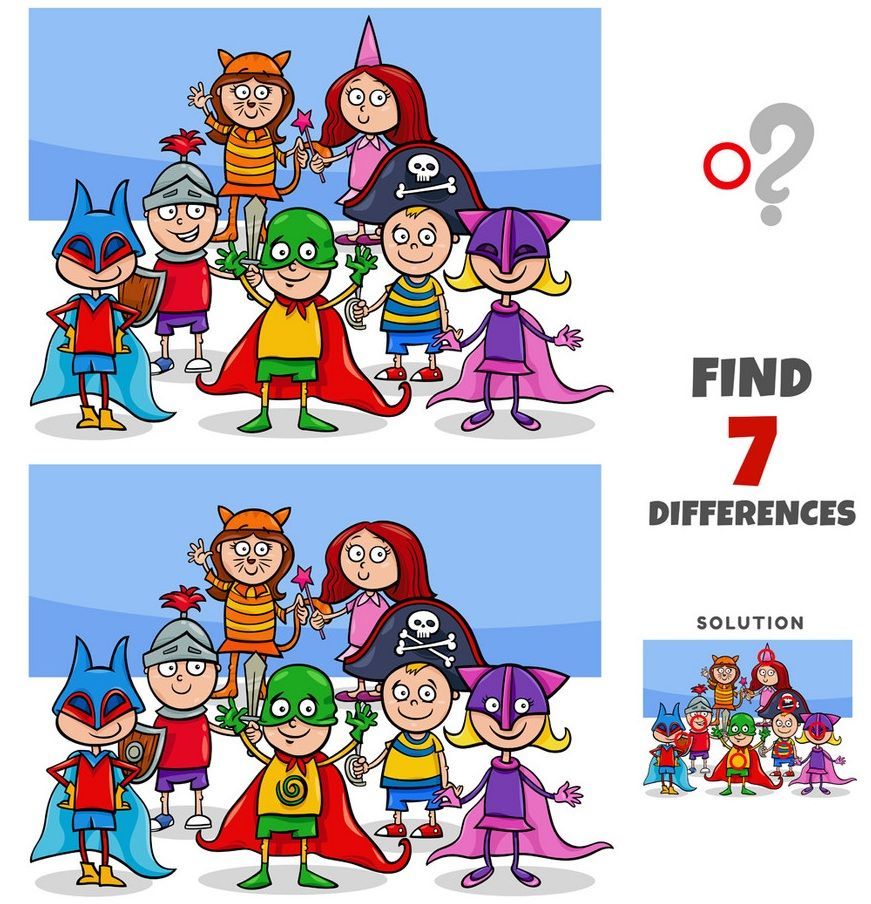 İki Resim Arasındaki 7 Farkı Bul