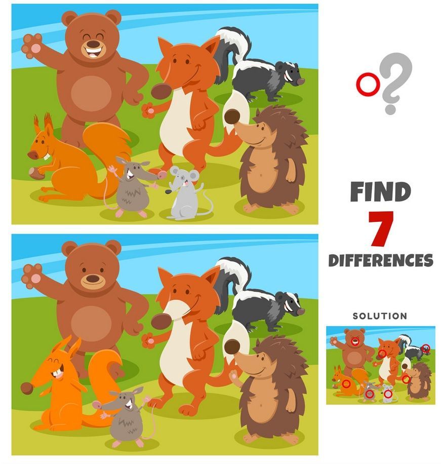 İki Resim Arasındaki 7 Farkı Bul