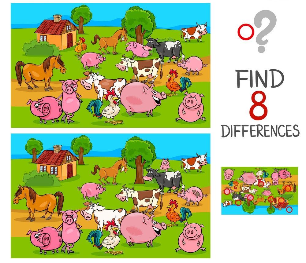 İki Resim Arasındaki 8 Farkı Bul