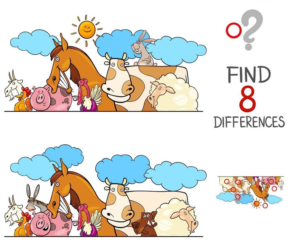 İki Resim Arasındaki 8 Farkı Bul