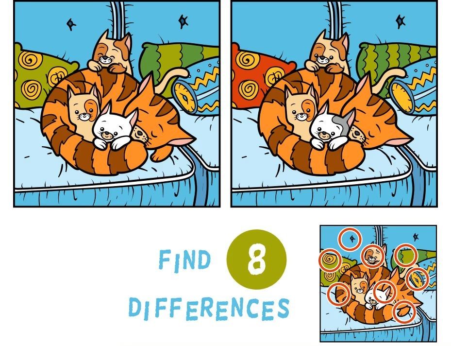 İki Resim Arasındaki 8 Farkı Bul