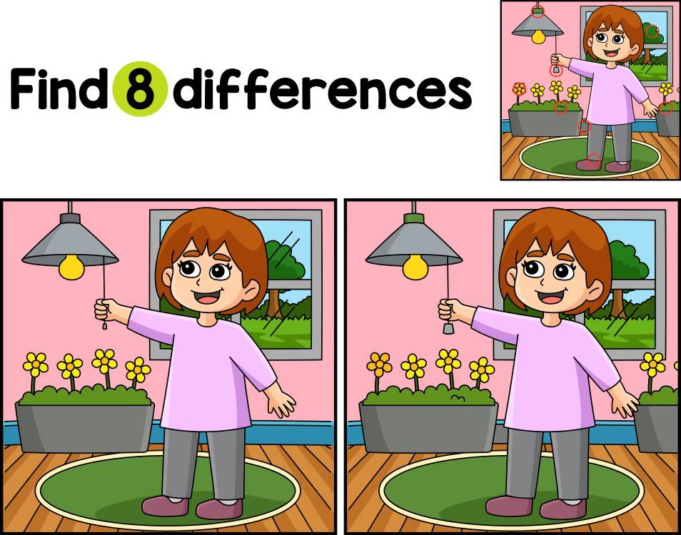 İki Resim Arasındaki 8 Farkı Bul