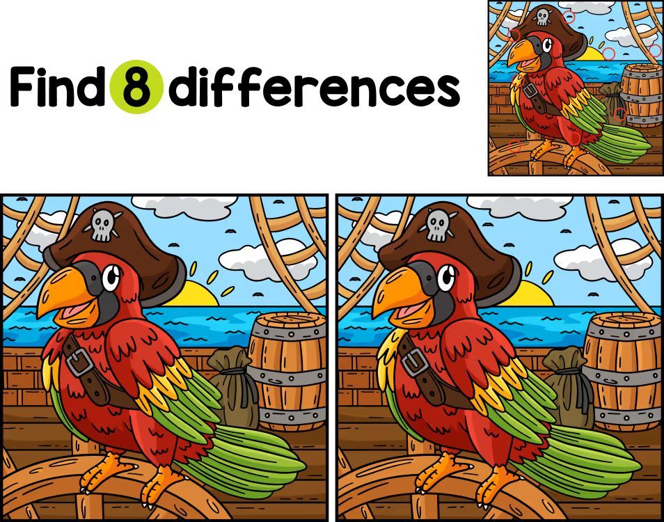 İki Resim Arasındaki 8 Farkı Bul