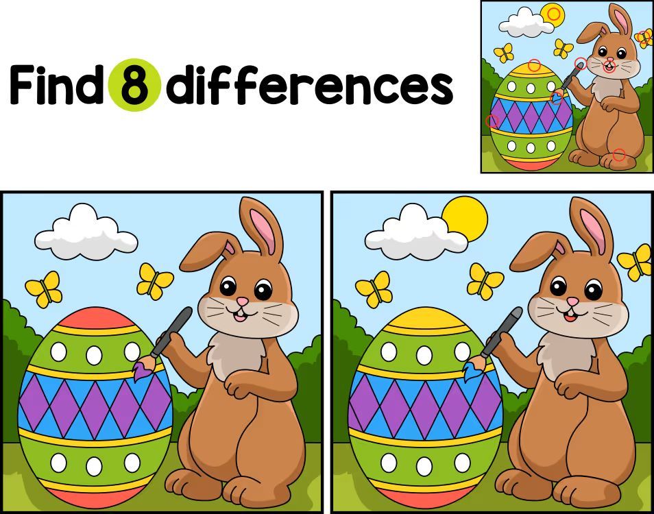 İki Resim Arasındaki 8 Farkı Bul