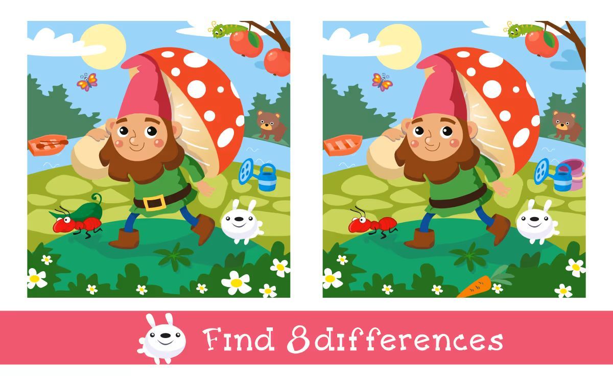 İki Resim Arasındaki 8 Farkı Bul