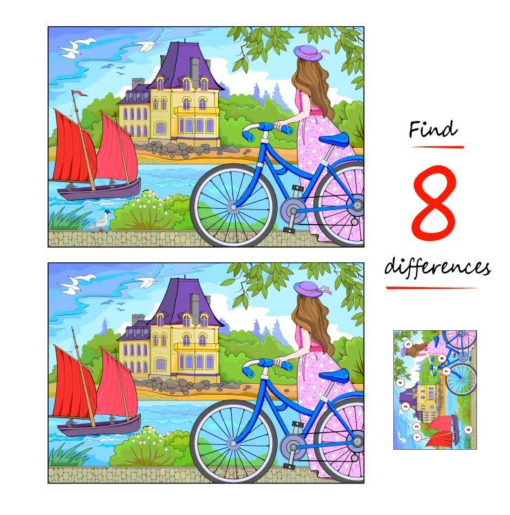 İki Resim Arasındaki 8 Farkı Bul