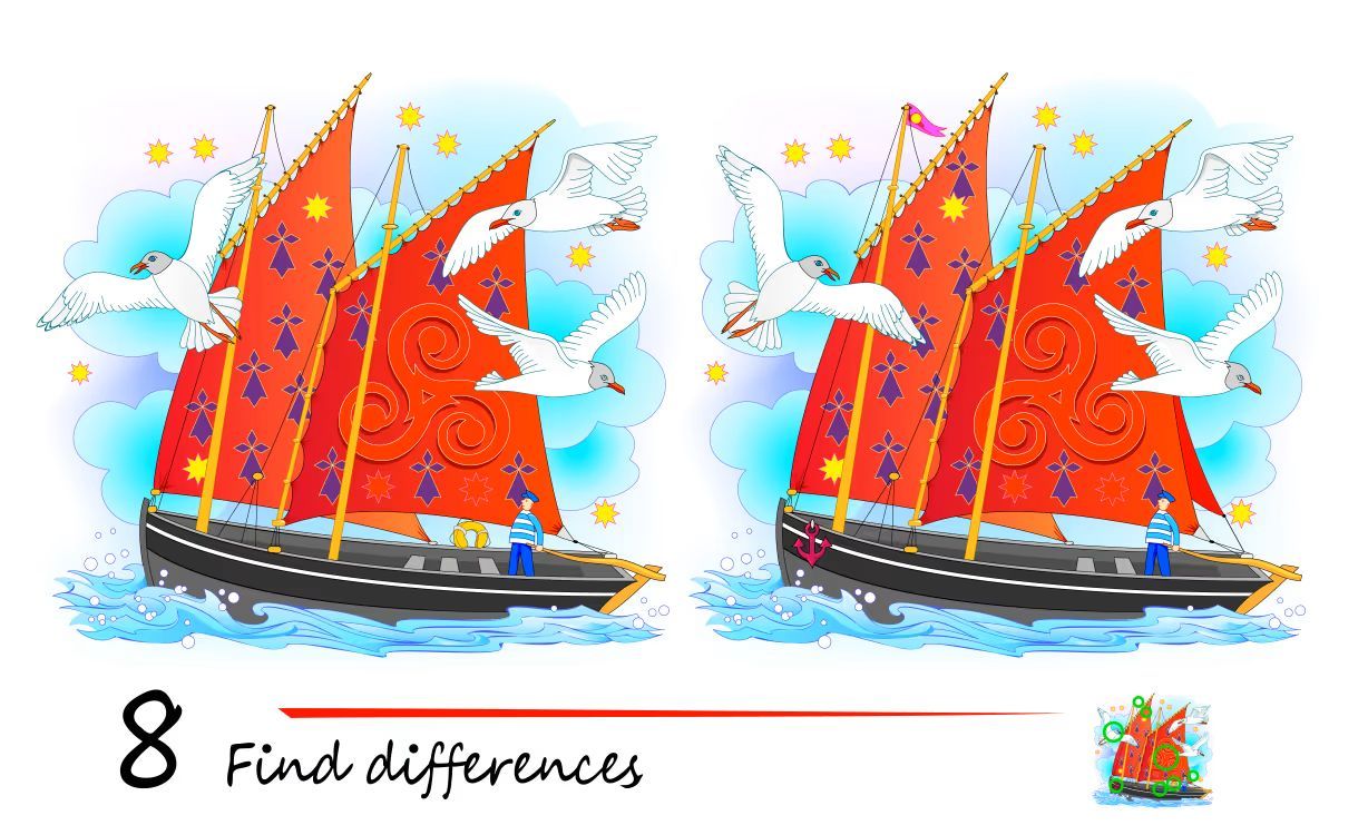 İki Resim Arasındaki 8 Farkı Bul