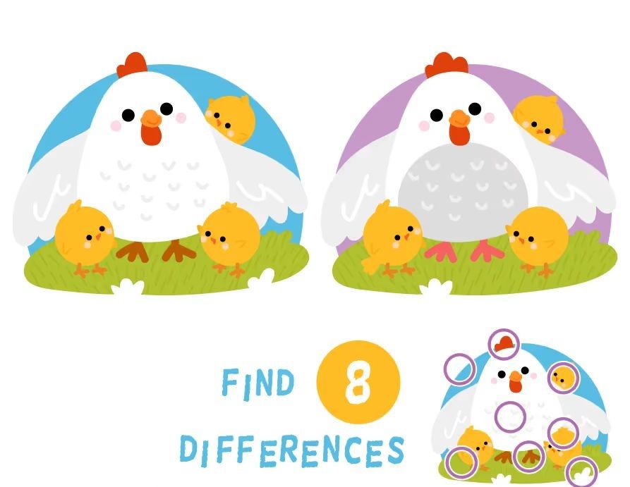 İki Resim Arasındaki 8 Farkı Bul